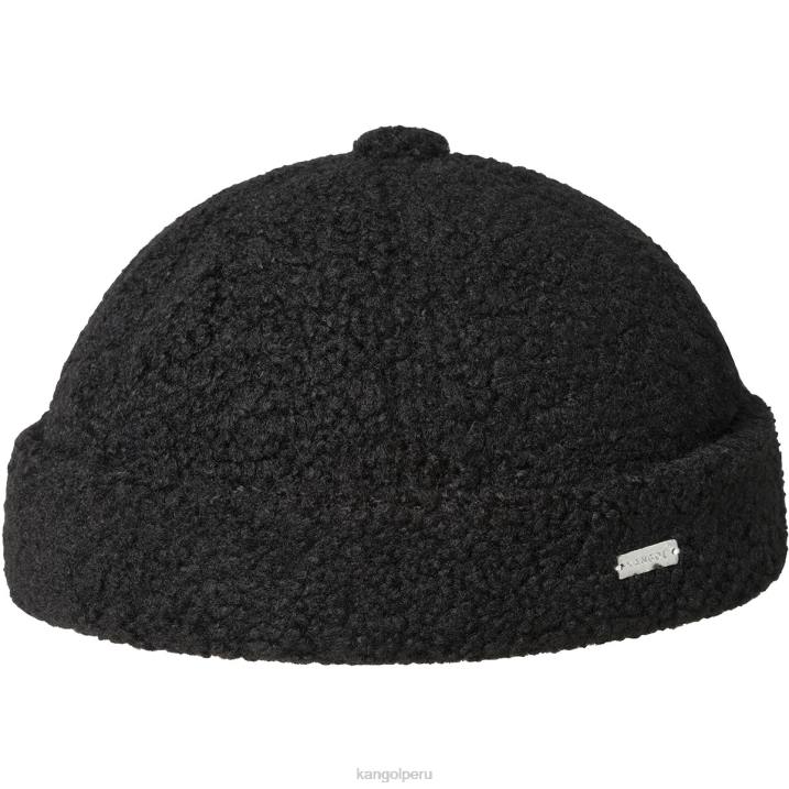 gorra de reloj de felpa unisexo Kangol accesorios negro B4VR812