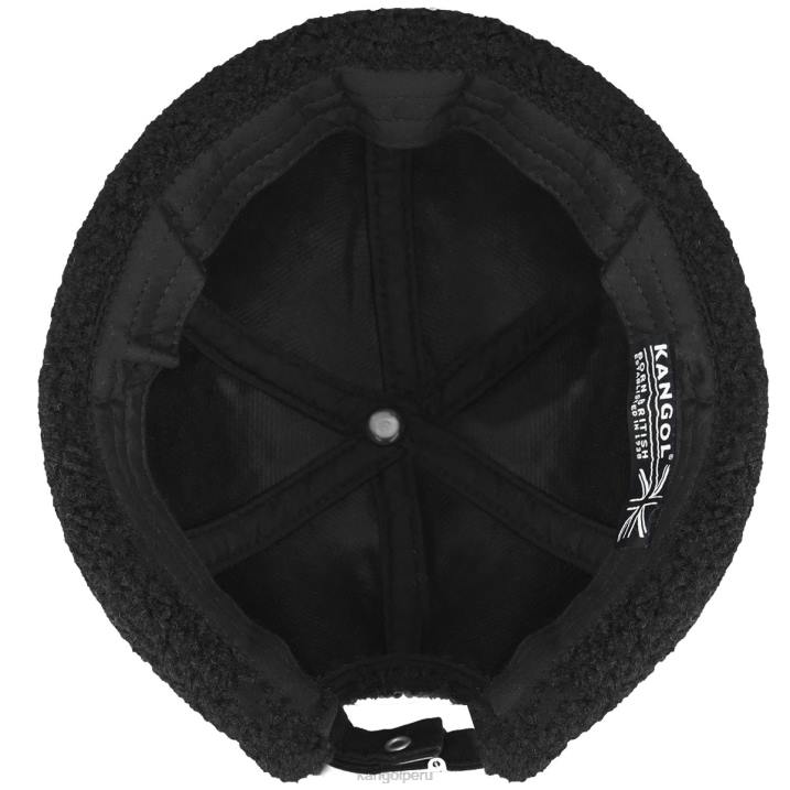 gorra de reloj de felpa unisexo Kangol accesorios negro B4VR812