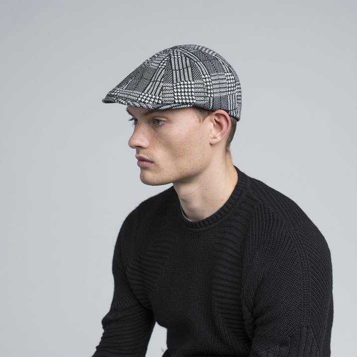 gorra flexfit con motivo unisexo Kangol accesorios cuadros negros B4VR773