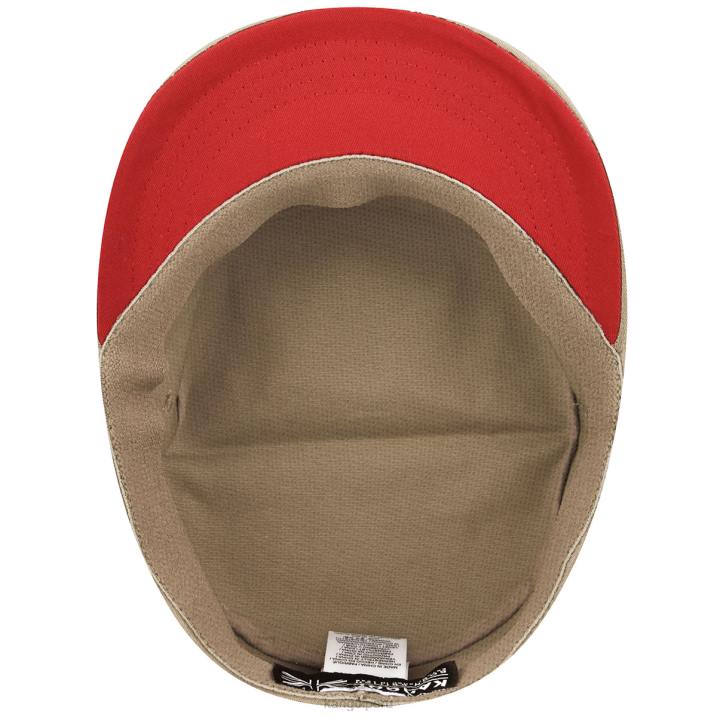 gorra militar de ajuste elástico unisexo Kangol accesorios gris pardo B4VR255