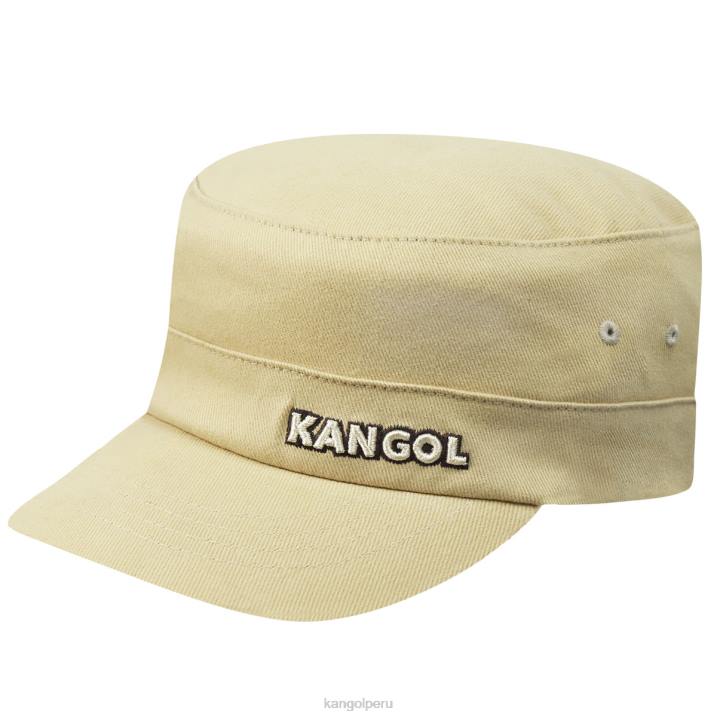 gorra militar de sarga de algodón unisexo Kangol accesorios beige B4VR258