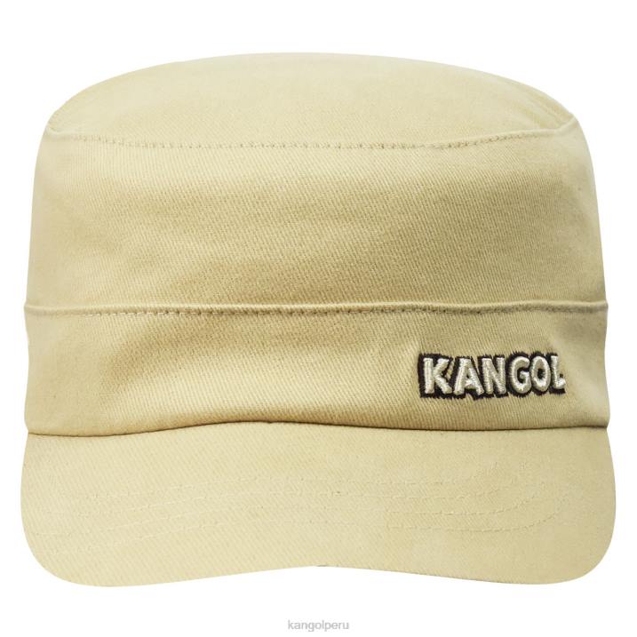 gorra militar de sarga de algodón unisexo Kangol accesorios beige B4VR258