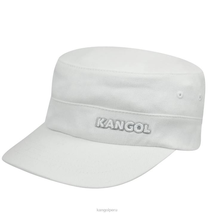 gorra militar de sarga de algodón unisexo Kangol accesorios blanco B4VR266