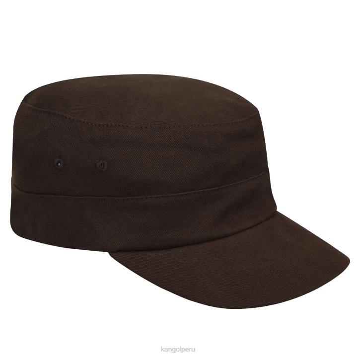 gorra militar de sarga de algodón unisexo Kangol accesorios marrón B4VR260