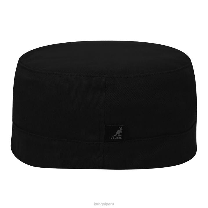 gorra militar de sarga de algodón unisexo Kangol accesorios negro B4VR259