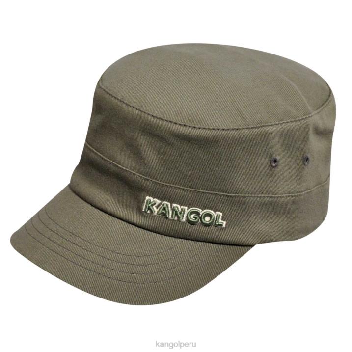 gorra militar de sarga de algodón unisexo Kangol accesorios verde B4VR261