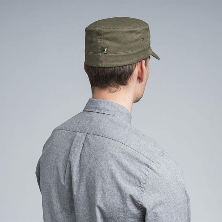 gorra militar de sarga de algodón unisexo Kangol accesorios verde B4VR261