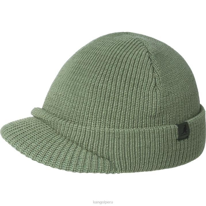 gorro con visera cortada unisexo Kangol accesorios aceite verde B4VR828