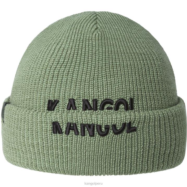 gorro con visera cortada unisexo Kangol accesorios aceite verde B4VR828