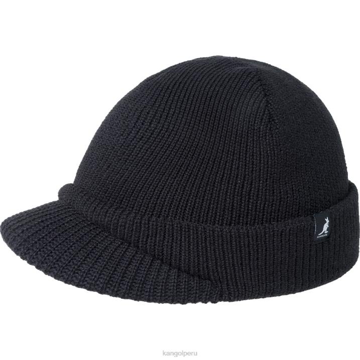 gorro con visera cortada unisexo Kangol accesorios negro B4VR827