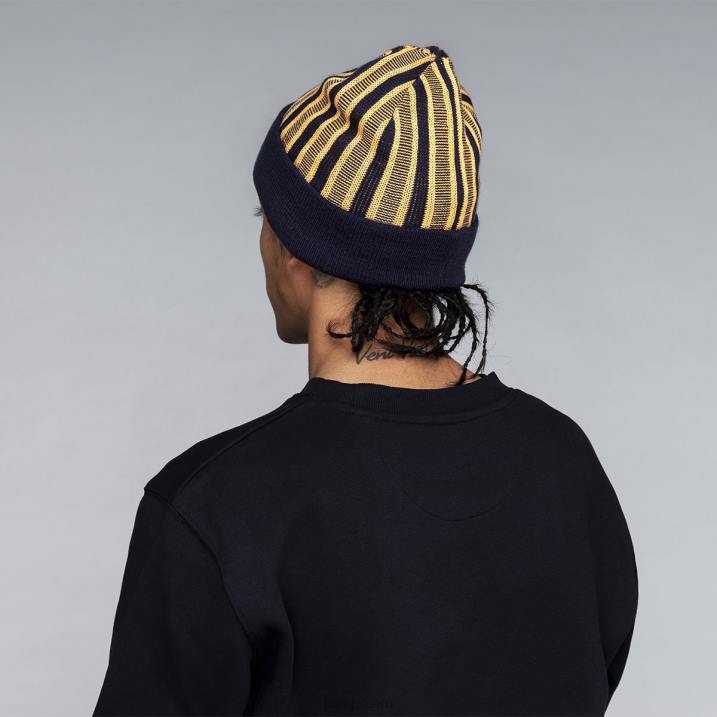 gorro rev con rayas acanaladas unisexo Kangol accesorios negro B4VR809