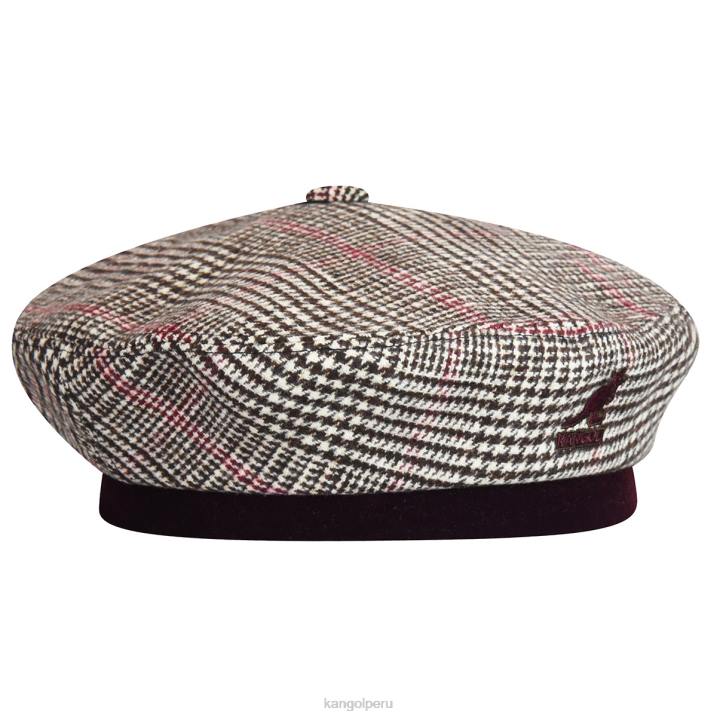 muestra tus dientes boina unisexo Kangol accesorios marrón oscuro/crema B4VR435