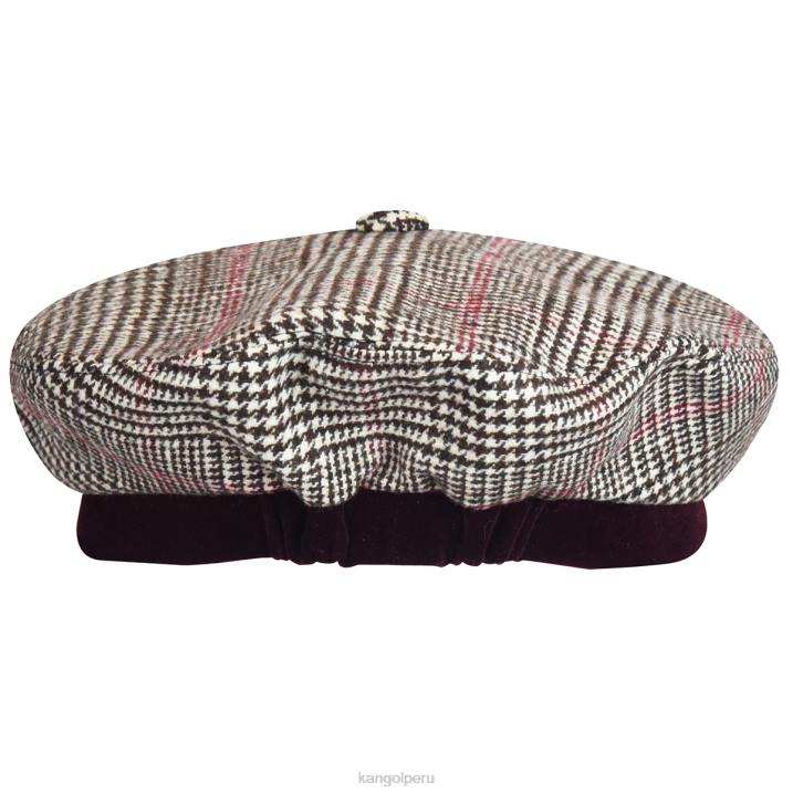 muestra tus dientes boina unisexo Kangol accesorios marrón oscuro/crema B4VR435