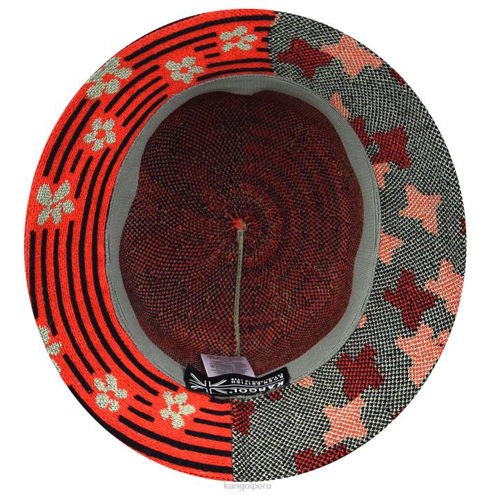 naturaleza flip lahinch unisexo Kangol accesorios brillo verde aceite/cereza B4VR568