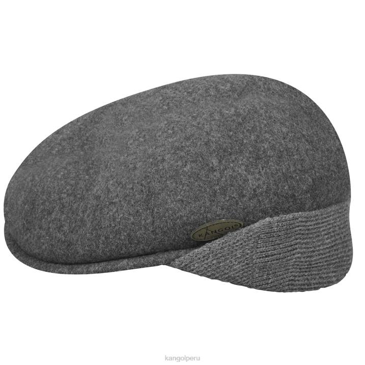 orejera de lana 504 unisexo Kangol accesorios franela oscura B4VR149