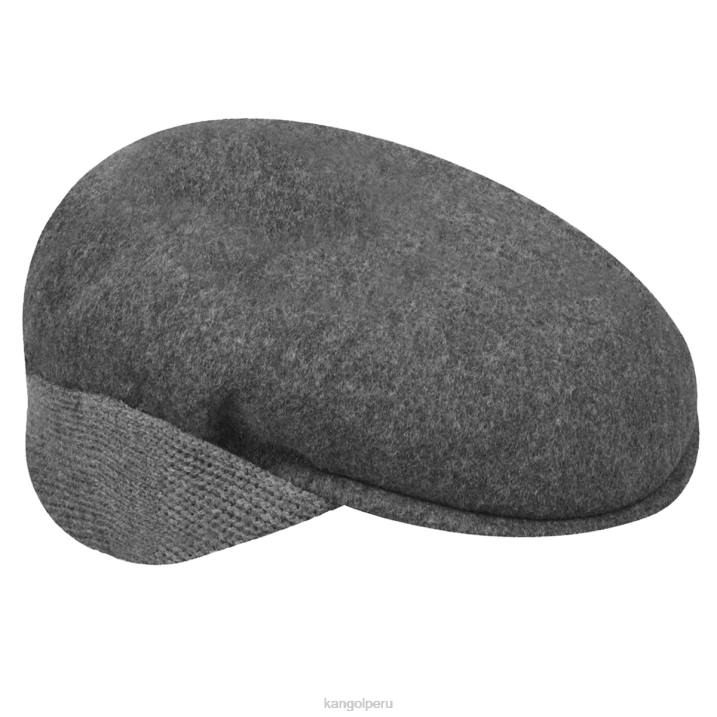 orejera de lana 504 unisexo Kangol accesorios franela oscura B4VR149