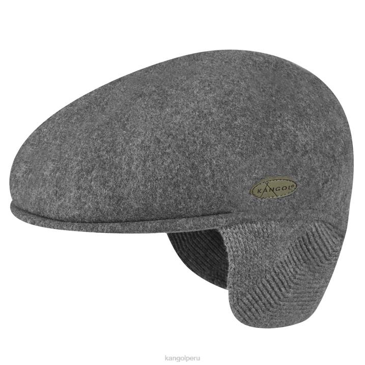 orejera de lana 504 unisexo Kangol accesorios franela oscura B4VR149