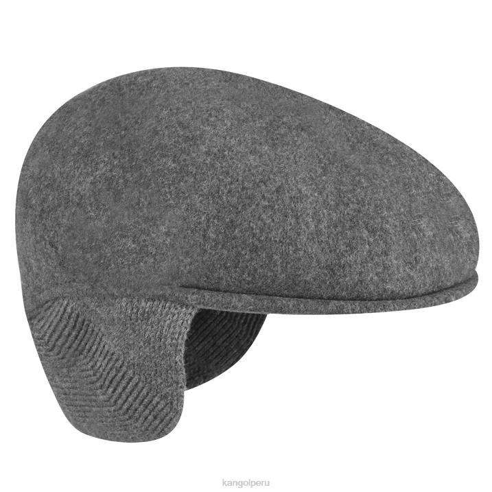 orejera de lana 504 unisexo Kangol accesorios franela oscura B4VR149