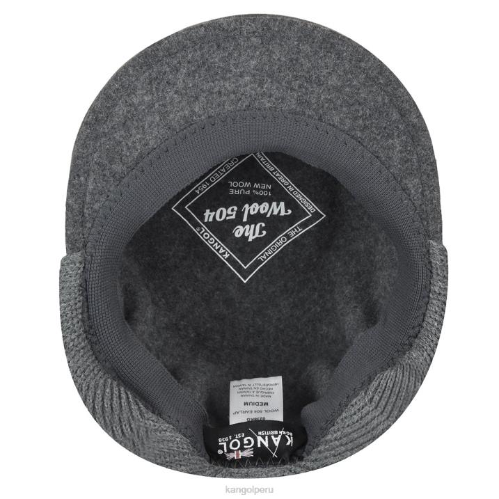 orejera de lana 504 unisexo Kangol accesorios franela oscura B4VR149
