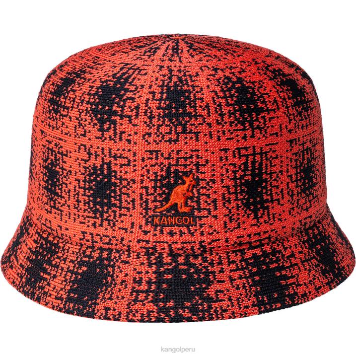 papelera a cuadros grunge unisexo Kangol accesorios brillo negro/cereza B4VR658