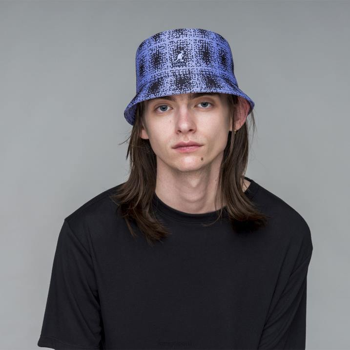 papelera a cuadros grunge unisexo Kangol accesorios manantiales profundos/lila helada B4VR656