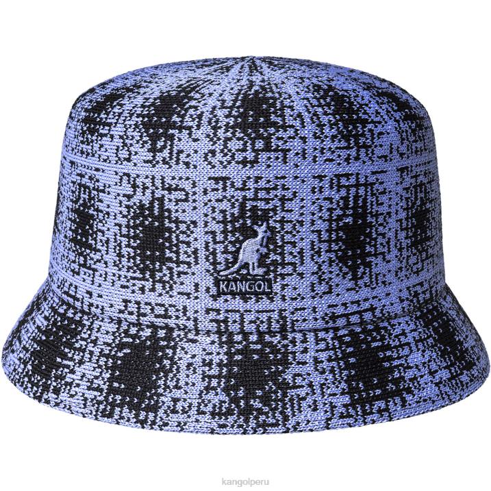 papelera a cuadros grunge unisexo Kangol accesorios manantiales profundos/lila helada B4VR656