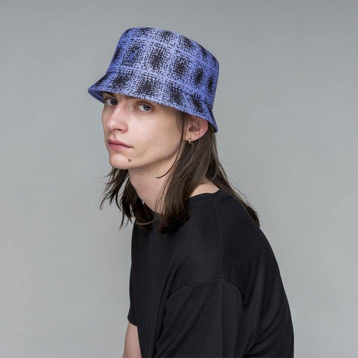 papelera a cuadros grunge unisexo Kangol accesorios manantiales profundos/lila helada B4VR656