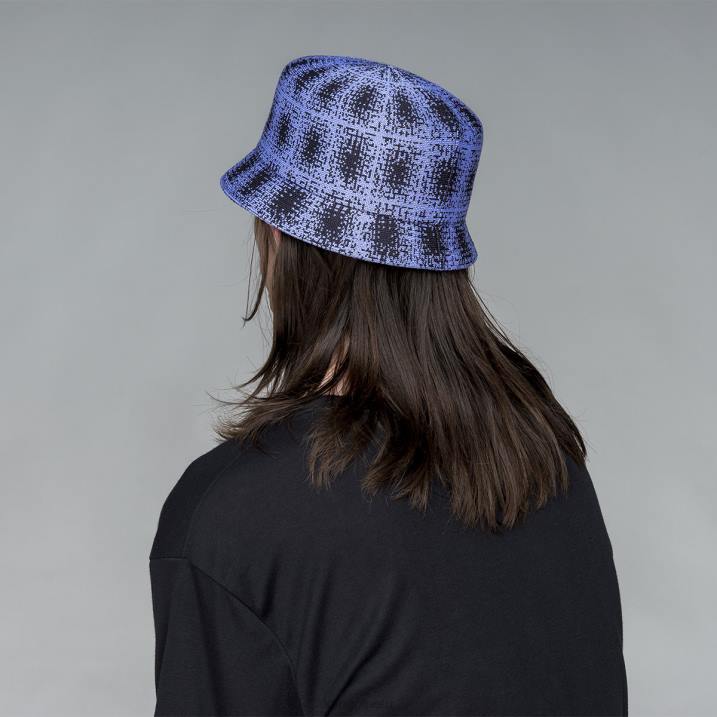 papelera a cuadros grunge unisexo Kangol accesorios manantiales profundos/lila helada B4VR656