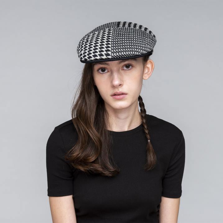 pata de gallo abstracta 504 unisexo Kangol accesorios crema/negro B4VR108