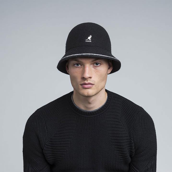 raya informal unisexo Kangol accesorios negro/blanco roto B4VR739