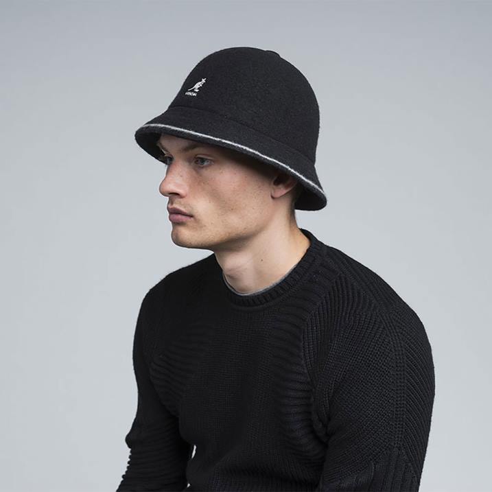 raya informal unisexo Kangol accesorios negro/blanco roto B4VR739