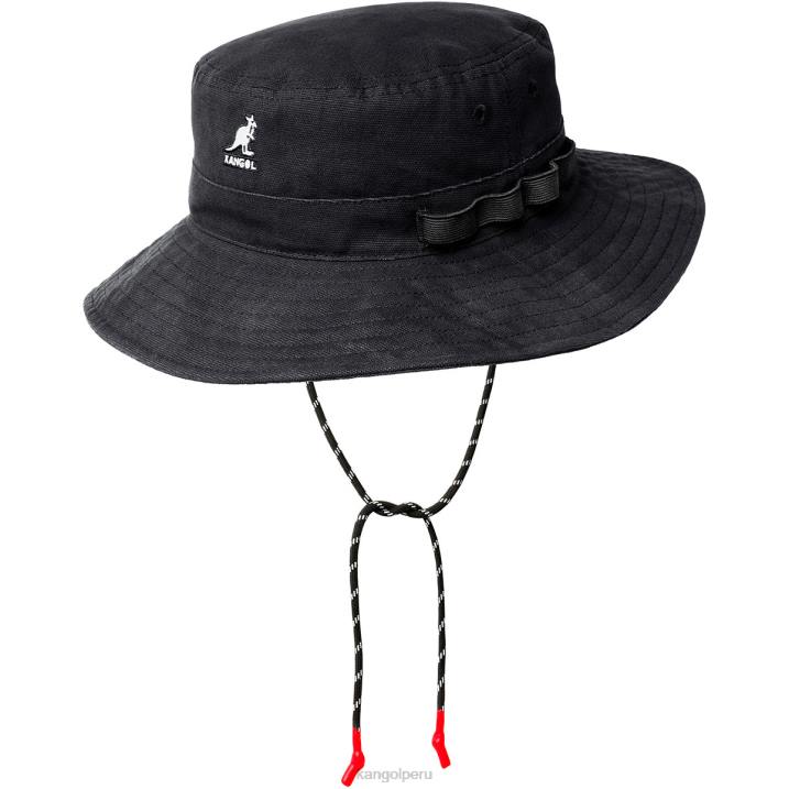 sombrero de la selva de cordones utilitarios unisexo Kangol accesorios carbón B4VR499
