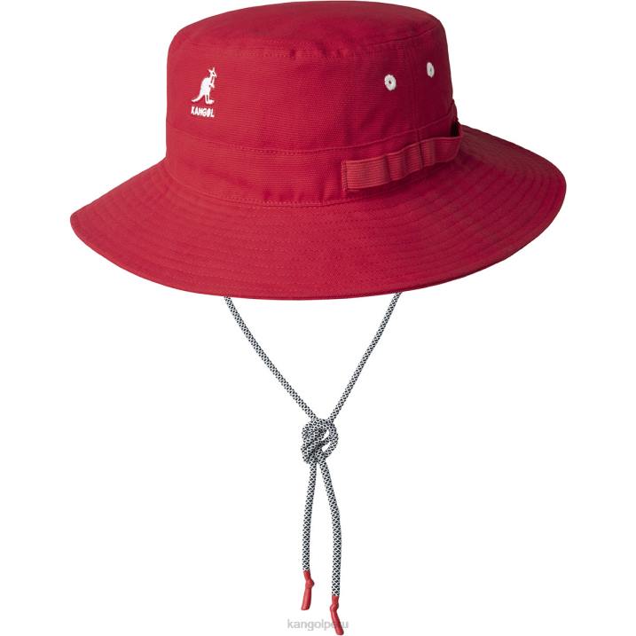 sombrero de la selva de cordones utilitarios unisexo Kangol accesorios rojo B4VR501