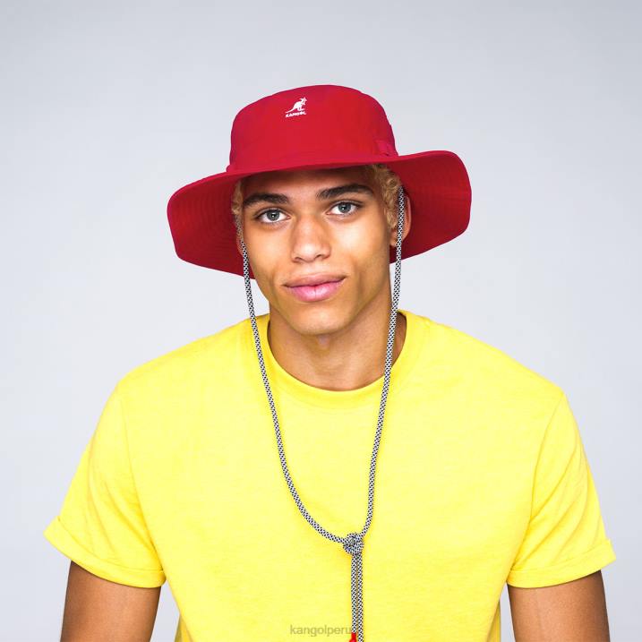 sombrero de la selva de cordones utilitarios unisexo Kangol accesorios rojo B4VR501