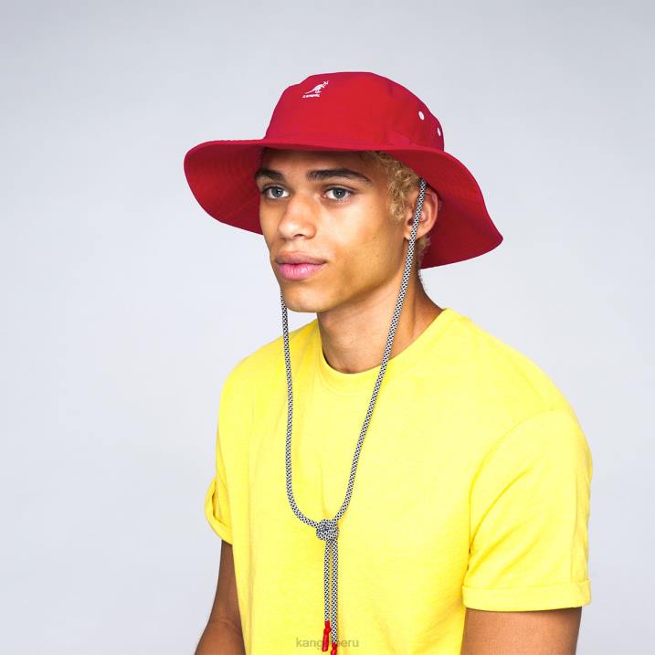 sombrero de la selva de cordones utilitarios unisexo Kangol accesorios rojo B4VR501