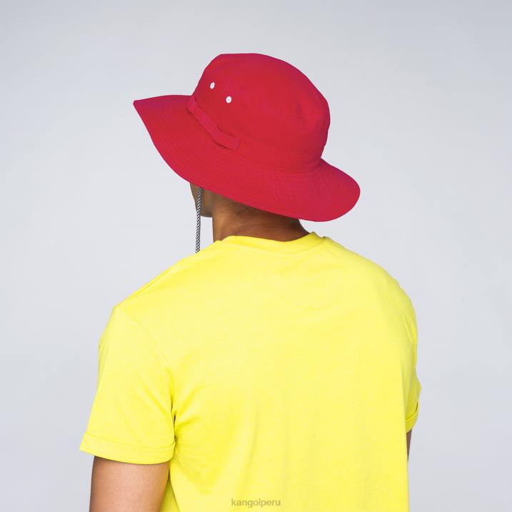 sombrero de la selva de cordones utilitarios unisexo Kangol accesorios rojo B4VR501