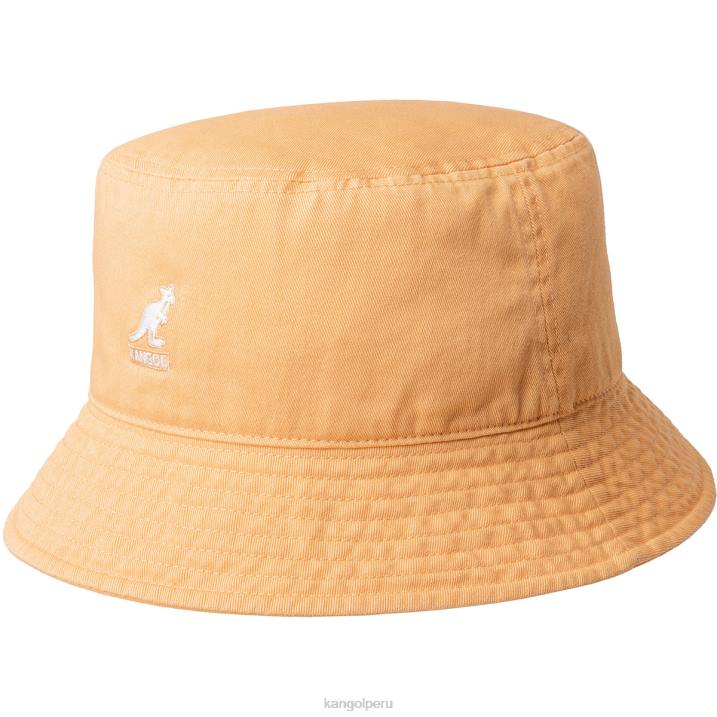 sombrero de pescador lavado unisexo Kangol accesorios leche de papaya B4VR592