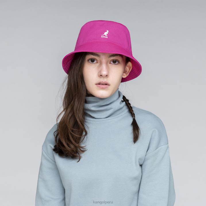 sombrero de pescador lavado unisexo Kangol accesorios rosa electrico B4VR587