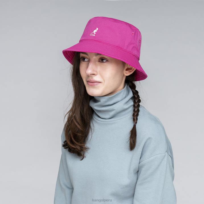 sombrero de pescador lavado unisexo Kangol accesorios rosa electrico B4VR587