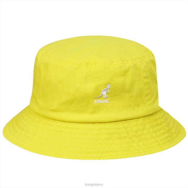 sombrero de pescador lavado unisexo Kangol accesorios sorbete de limón B4VR585