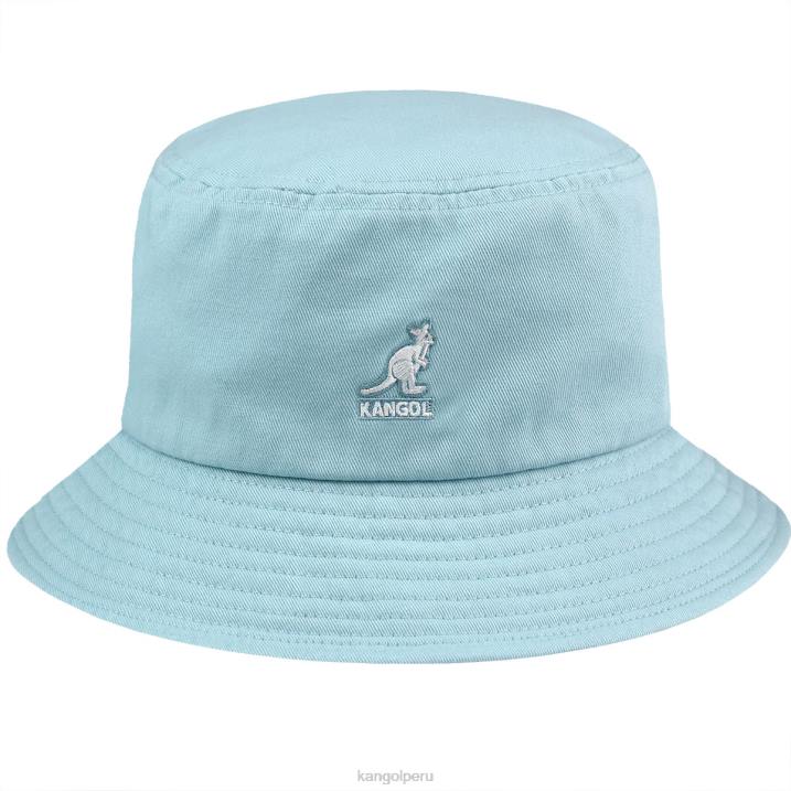 sombrero de pescador lavado unisexo Kangol accesorios tinte azul B4VR584