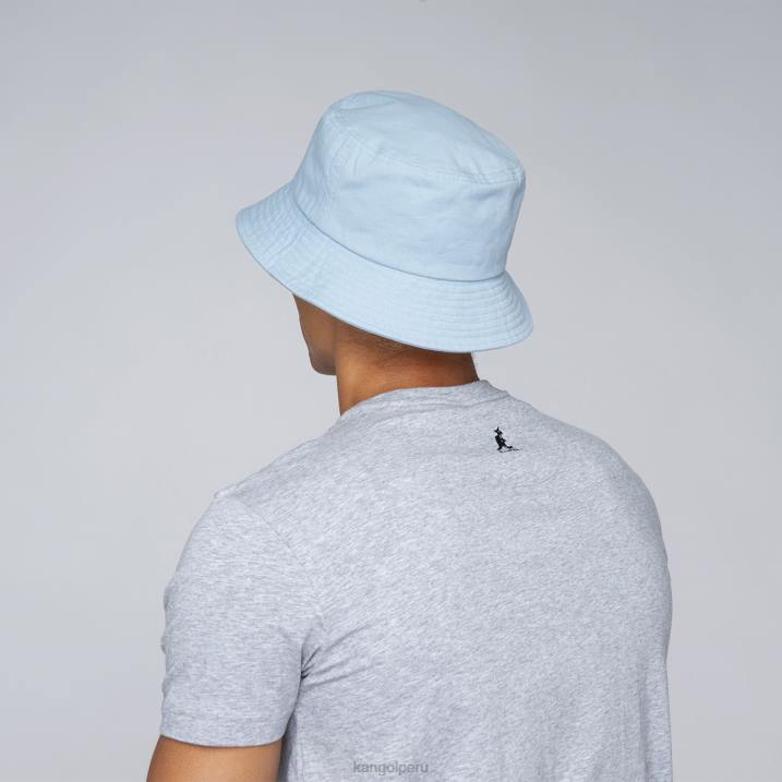 sombrero de pescador lavado unisexo Kangol accesorios tinte azul B4VR584