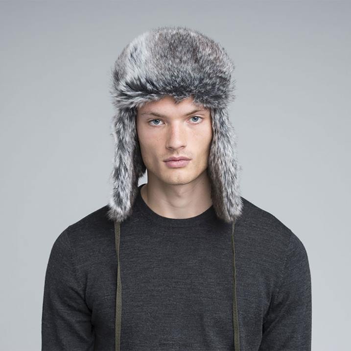 ushanka de lana unisexo Kangol accesorios franela oscura B4VR852