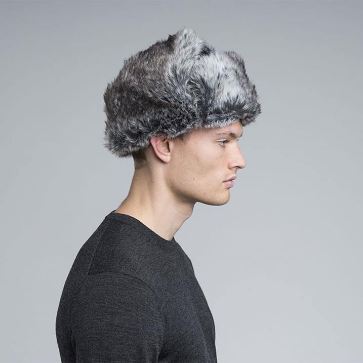 ushanka de lana unisexo Kangol accesorios franela oscura B4VR852