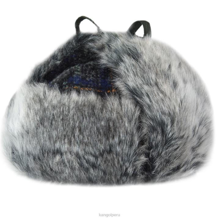 ushanka de lana unisexo Kangol accesorios franela oscura B4VR852