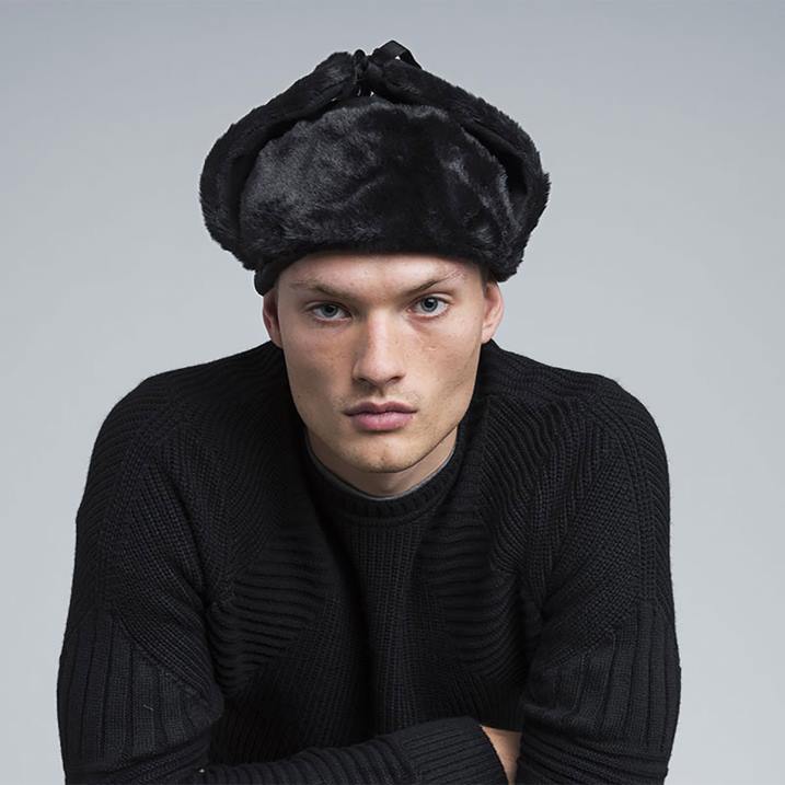 ushanka de lana unisexo Kangol accesorios negro B4VR851