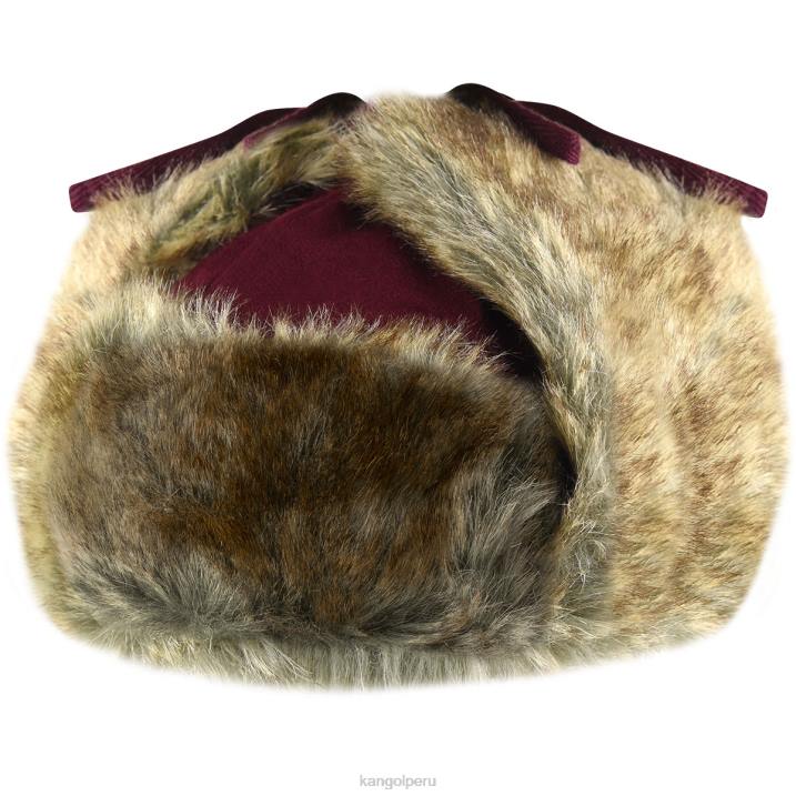 ushanka de lana unisexo Kangol accesorios vino B4VR853