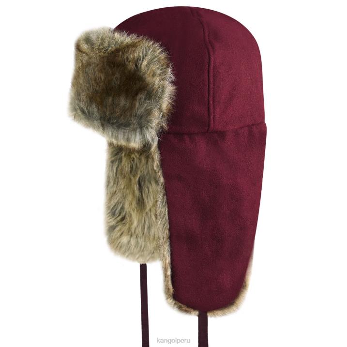 ushanka de lana unisexo Kangol accesorios vino B4VR853