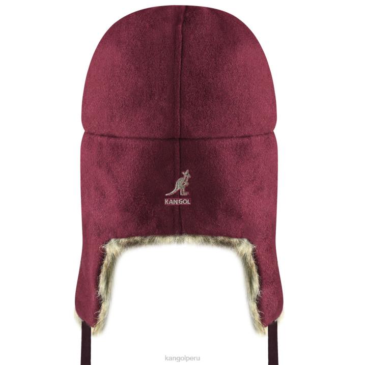 ushanka de lana unisexo Kangol accesorios vino B4VR853