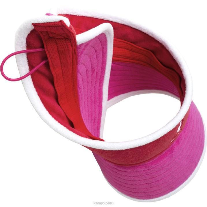 visera del lado de la playa unisexo Kangol accesorios brillo rosa eléctrico/cereza B4VR911